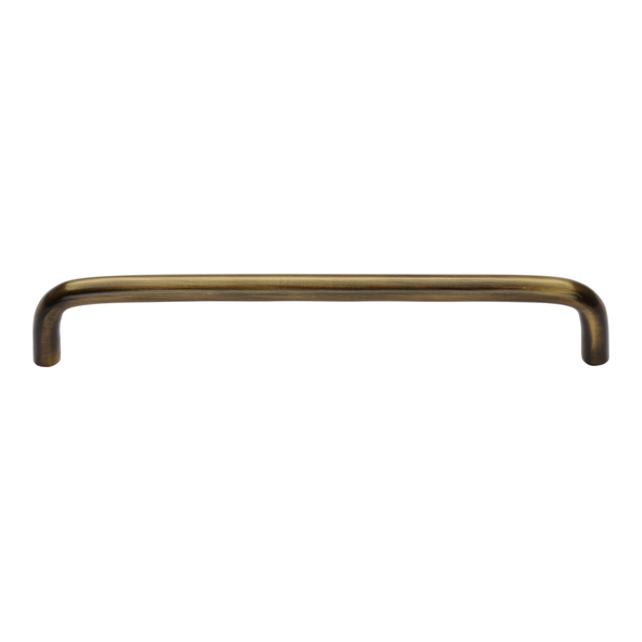 C2155 160-AT • 160 x 168 x 32mm • Antique Brass • Heritage Brass D-Pattern 08mm Ø Cabinet Pull Handle